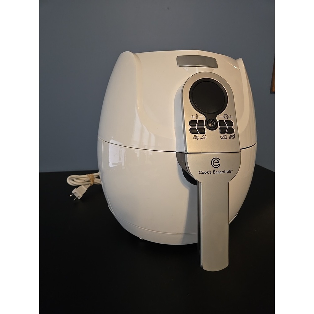 Cook's Essentials CM15901 3-Quart Digital Air Fryer 1500 Watt‎ White READ!!!